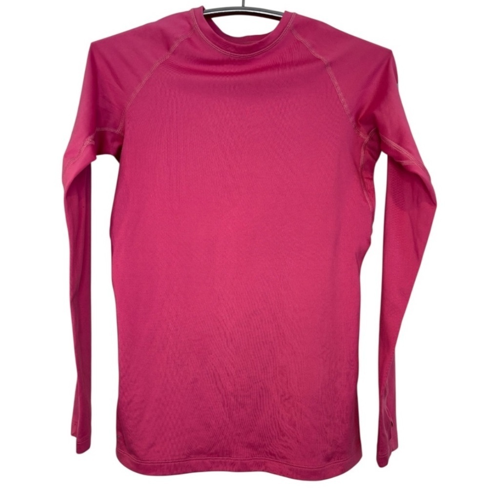 Nike Pro Combat Dri-Fit Compression Pink Long Sleeve Shirt Size Medium - Picture 2 of 10